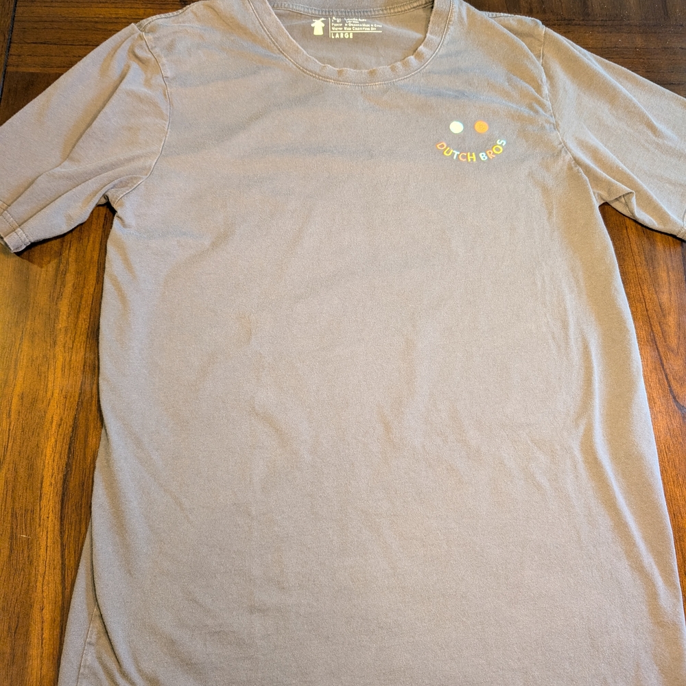 Dutch Bros Grey Embroidered T-Shirt